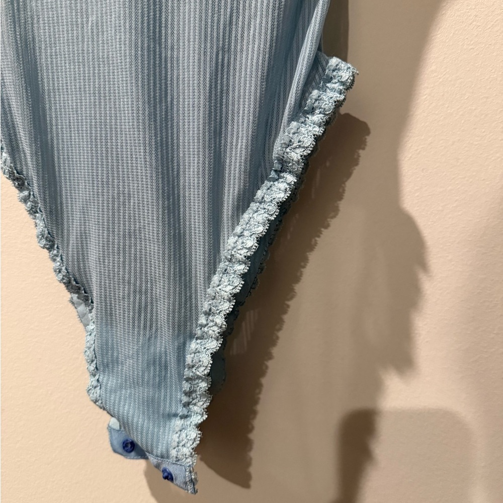 Kat The Label × Revolve Zephyr Lifht Blue Bodysuit Size S - Picture 8 of 10